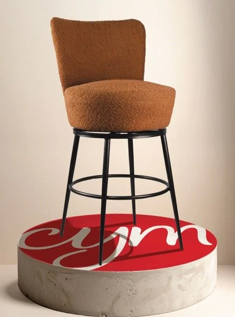 MAGNOLIA swivel stool features oversized seating and a high back, offering both comfort and style. Its&rsquo; gumdrop shape and sexy zipper detail on the back add a playful, chic touch to the design.

Locally made in North America. 

#CYMFurniture #B