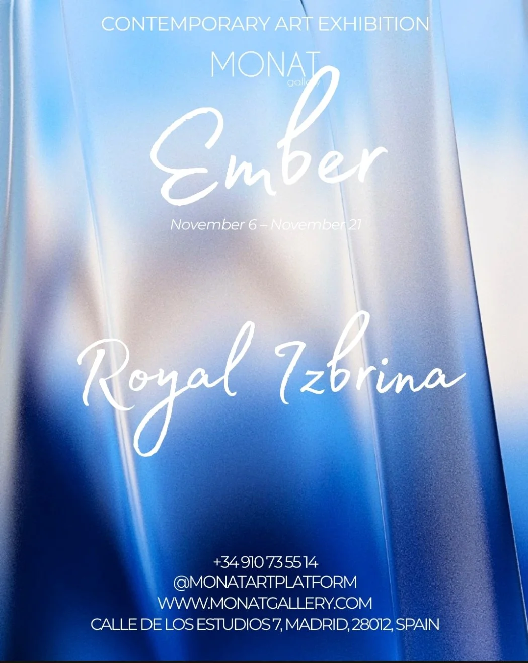 flyer exposition MONAT GALLERY