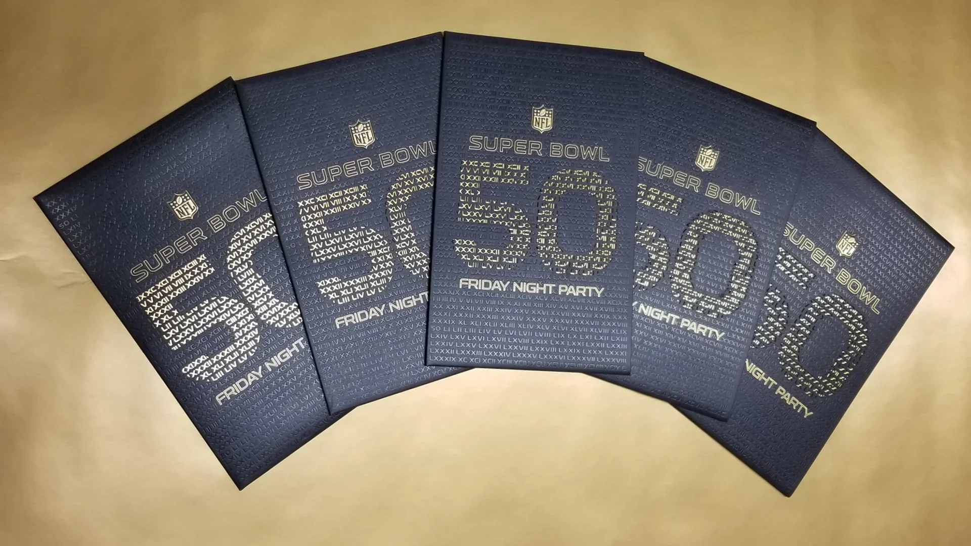 Super Bowl 50 Friday Night Party Invite