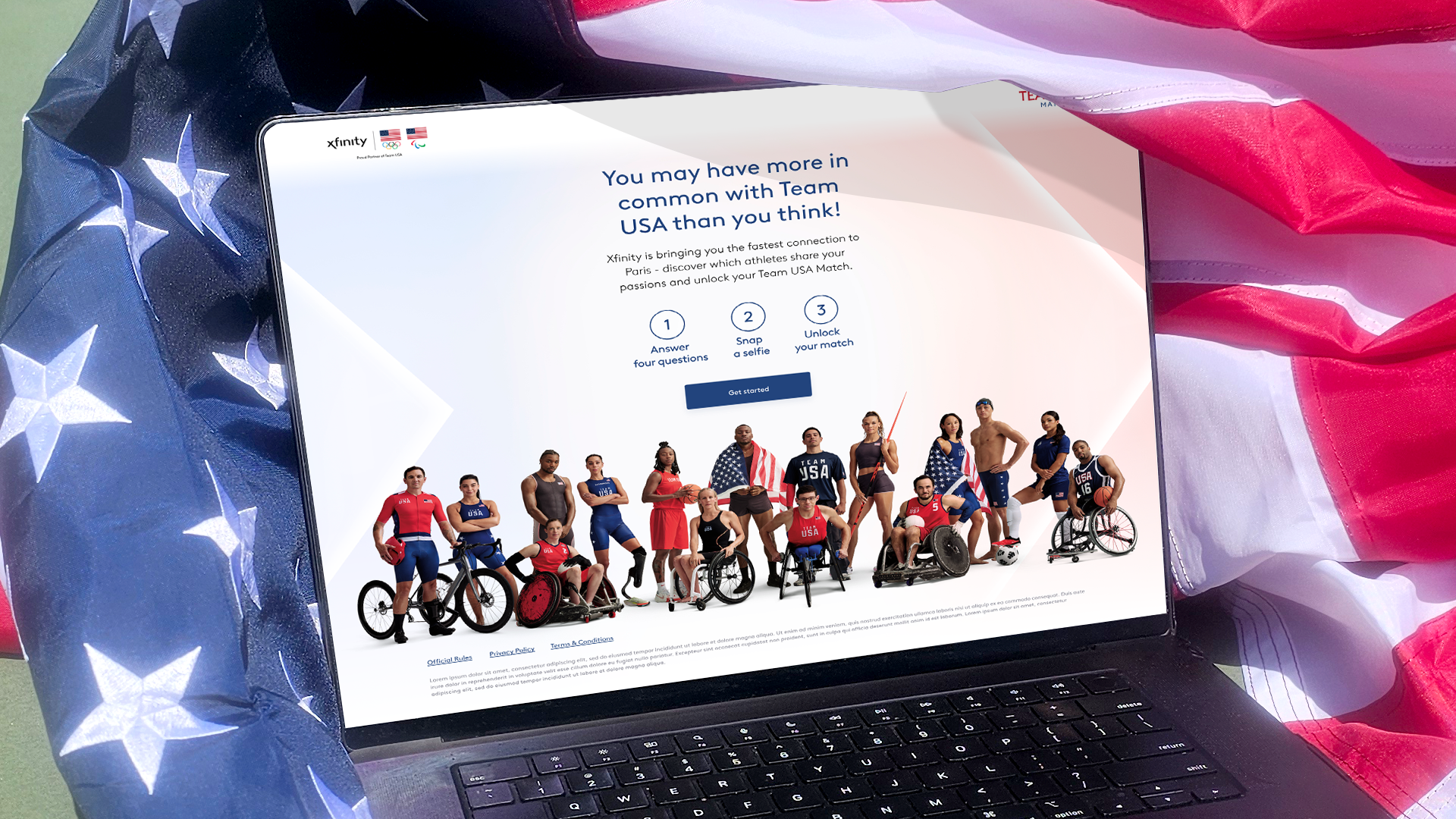 Xfinity My Team USA Match