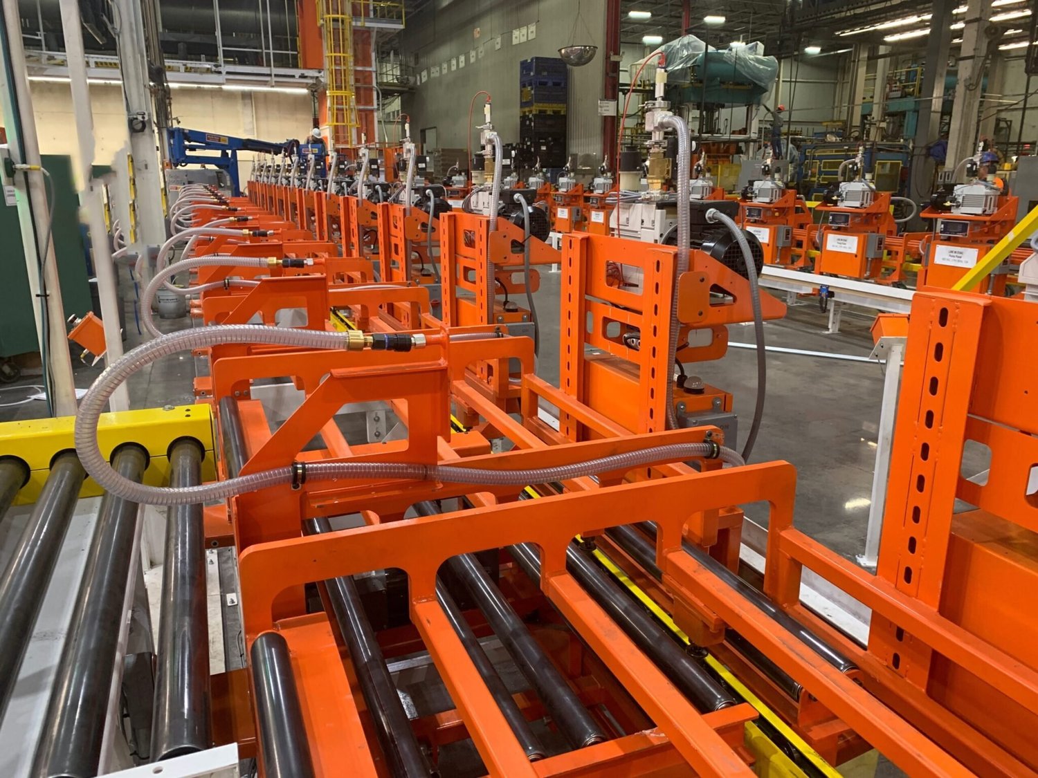 Completed assembly line automation system engineered and installed by J+H Automation Solutions