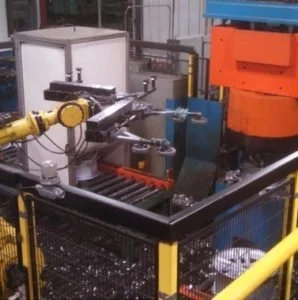 Robotic Machine Tending with Vision and Integrated Conveyors (Legacy 9.7)