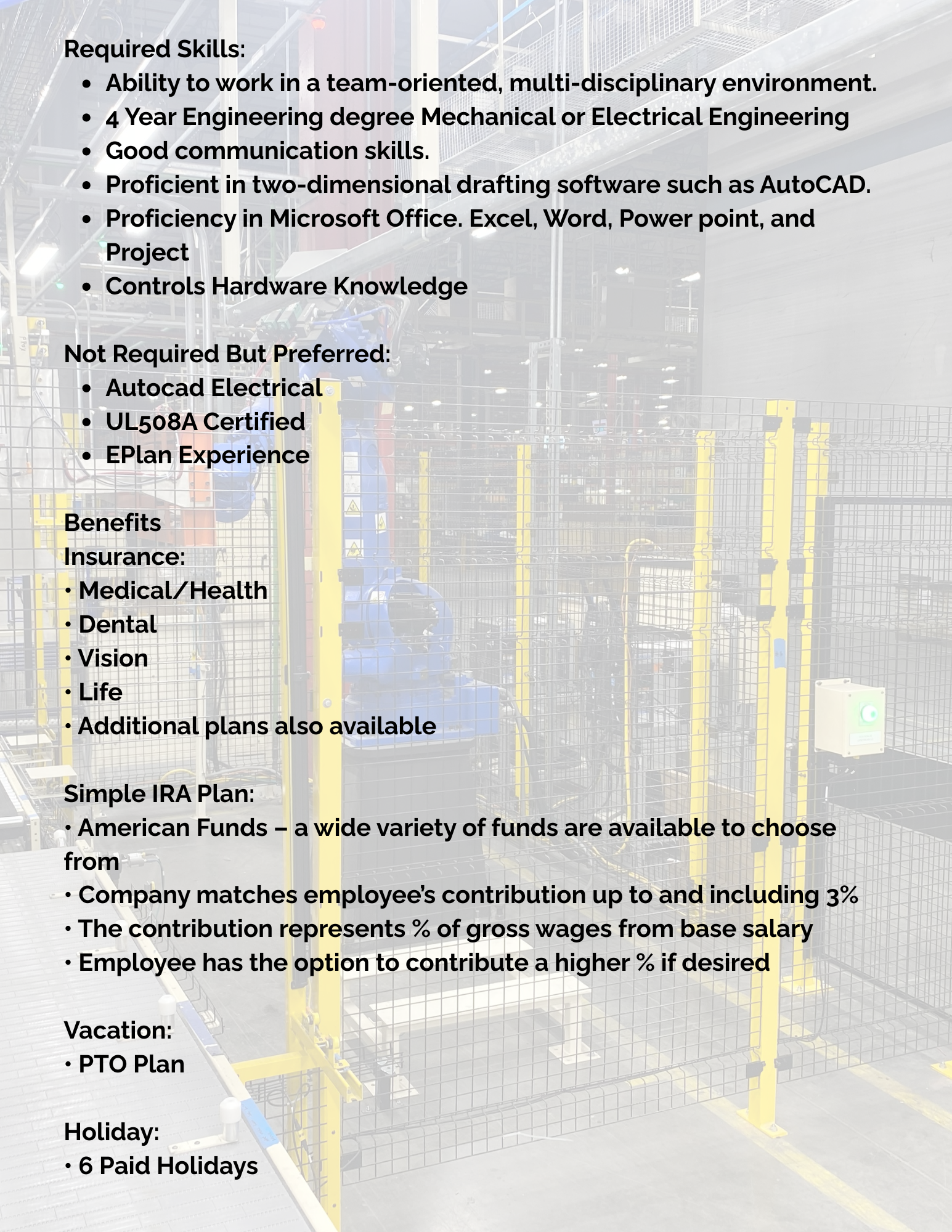 J+H Automation Solutions Careers and Job Posting