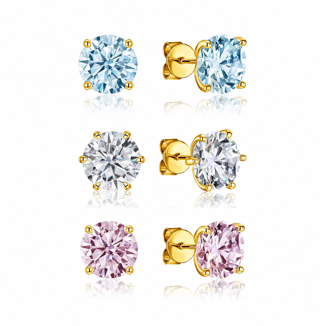Birthstone Stud Earrings