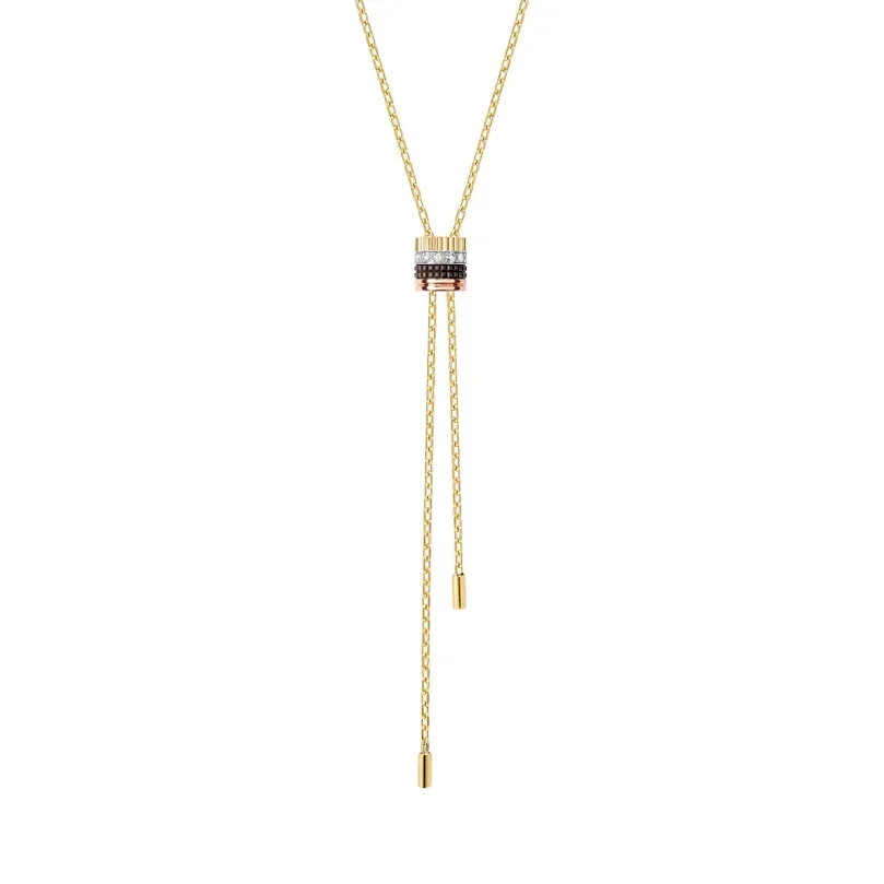 Quatre Classique Tie Necklace, Small Model