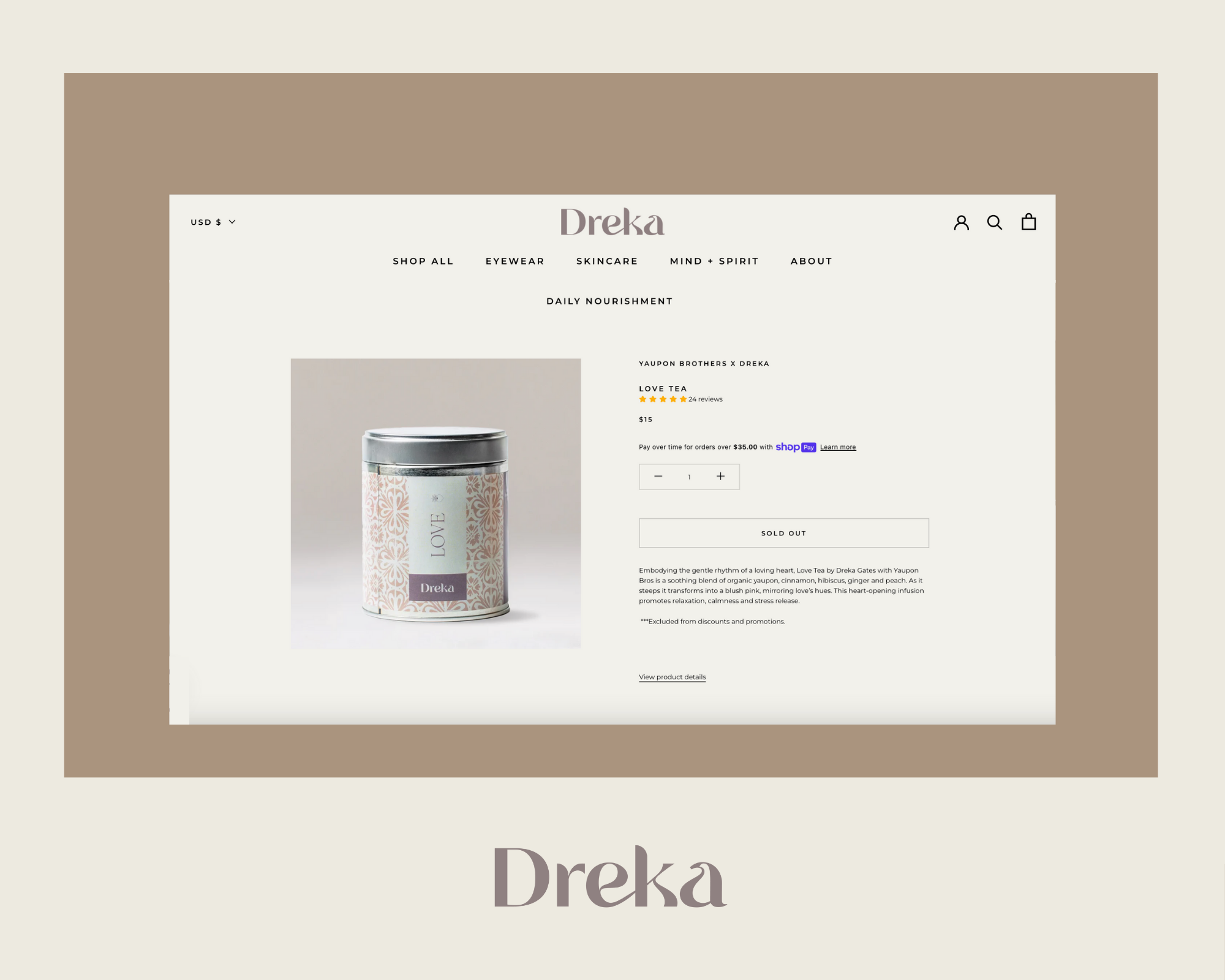 Dreka, a skincare and whole body wellness brand by Dreka Gates
