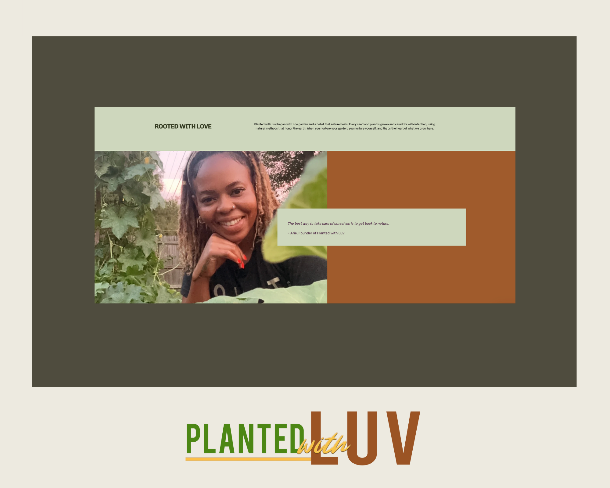 Planted with Luv, a New Orleans based gardener selling seeds and live plants
