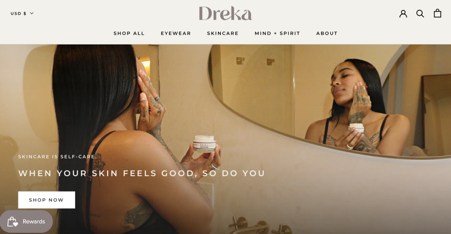 Dreka, a skincare and wellness brand by Dreka Gates