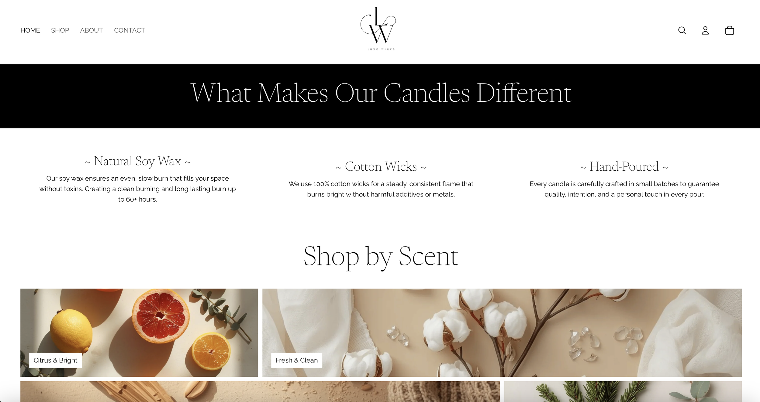 Luxe Wicks Co., a hand-poured soy candle line based in Louisiana
