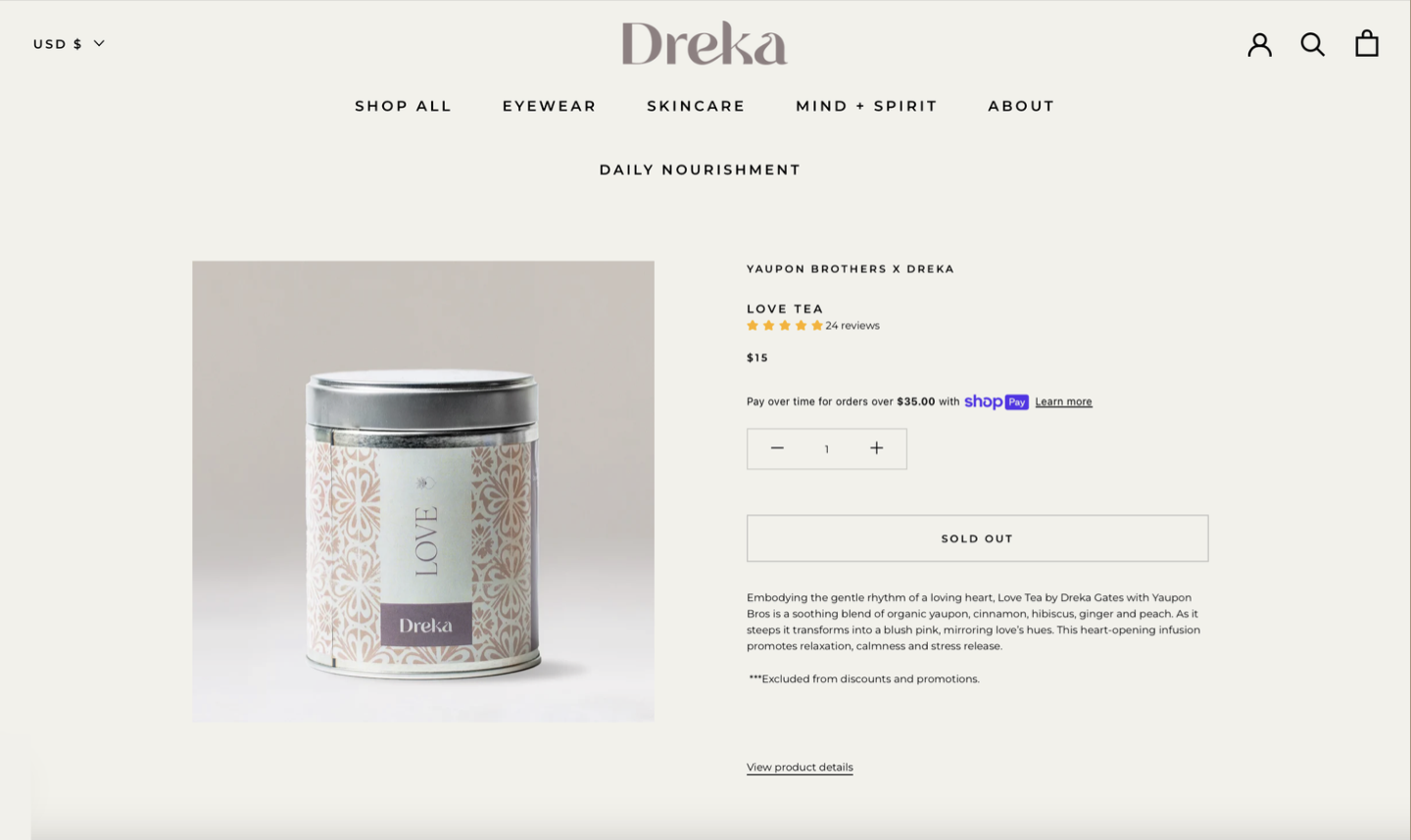 Dreka, a skincare and whole body wellness brand by Dreka Gates