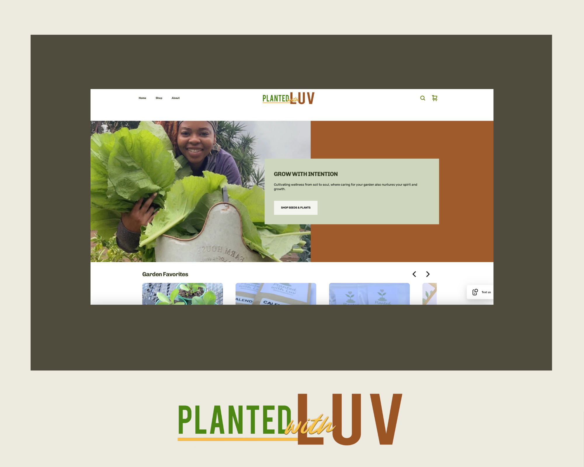 Planted with Luv, a New Orleans based gardener selling seeds and live plants