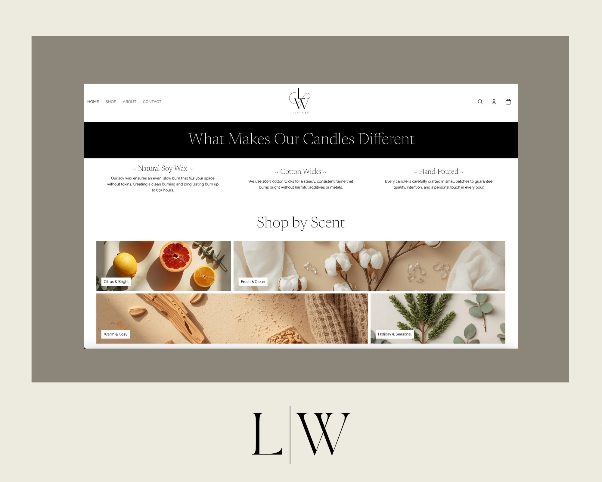 Luxe Wicks Co., a hand-poured soy candle line based in Louisiana