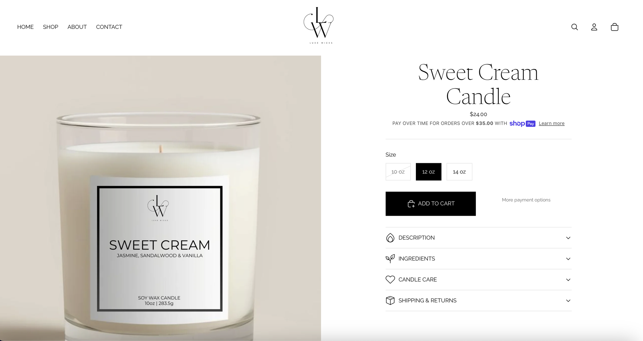 Luxe Wicks Co., a hand-poured soy candle line based in Louisiana