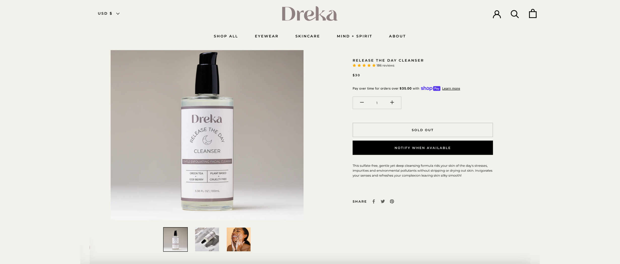 Dreka, a skincare and whole body wellness brand by Dreka Gates