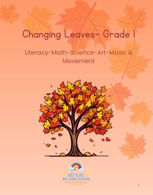🍁 Changing Leaves Grade 1 Learning Pack