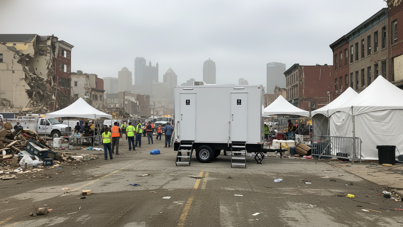 Mobile Restroom Rental Disaster Relief Pittsburgh PA
