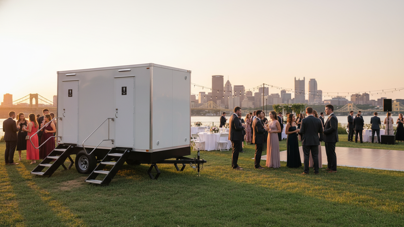 Mobile Restroom Rental Wedding Pittsburgh PA