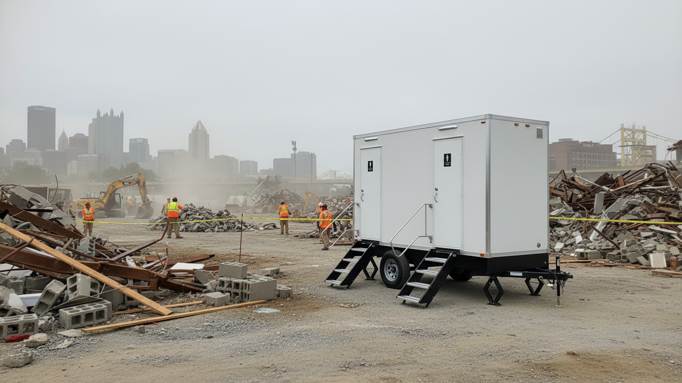 Mobile Restroom Rental Disaster Relief Pittsburgh PA