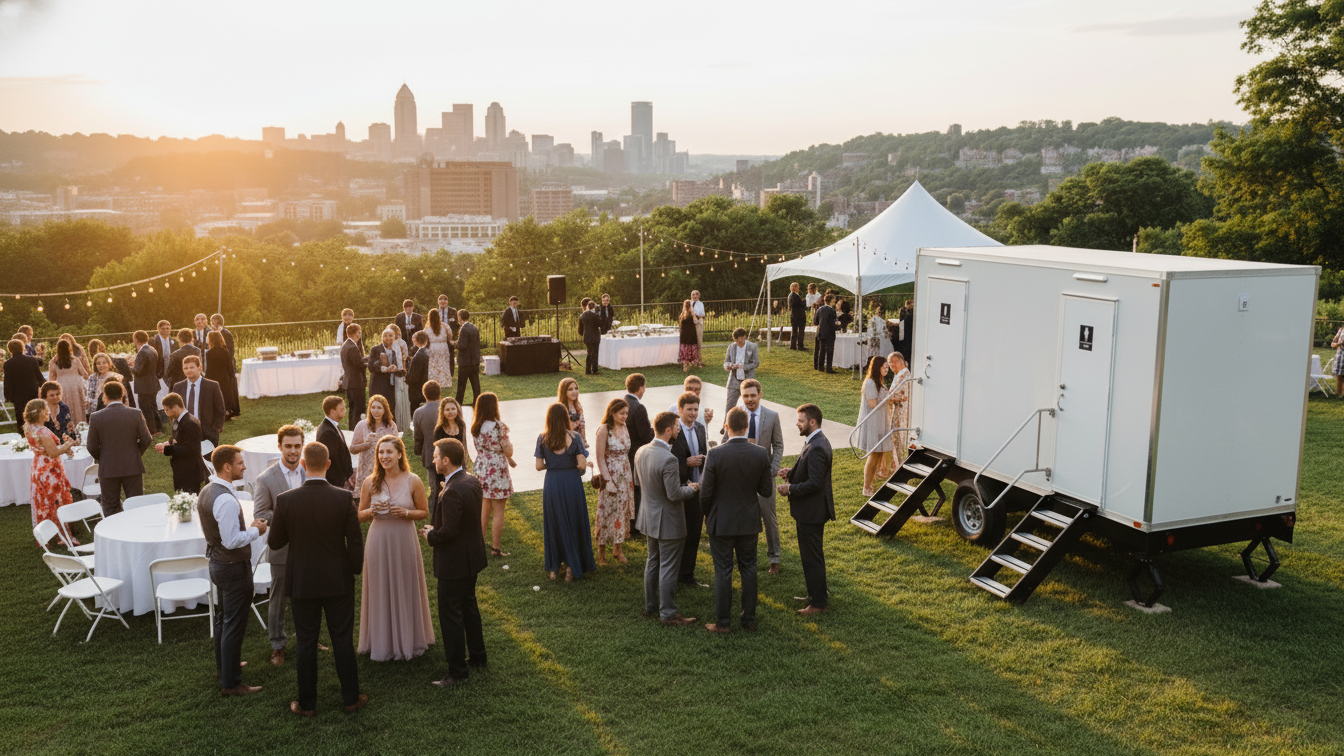 Mobile Restroom Rental Wedding Pittsburgh PA
