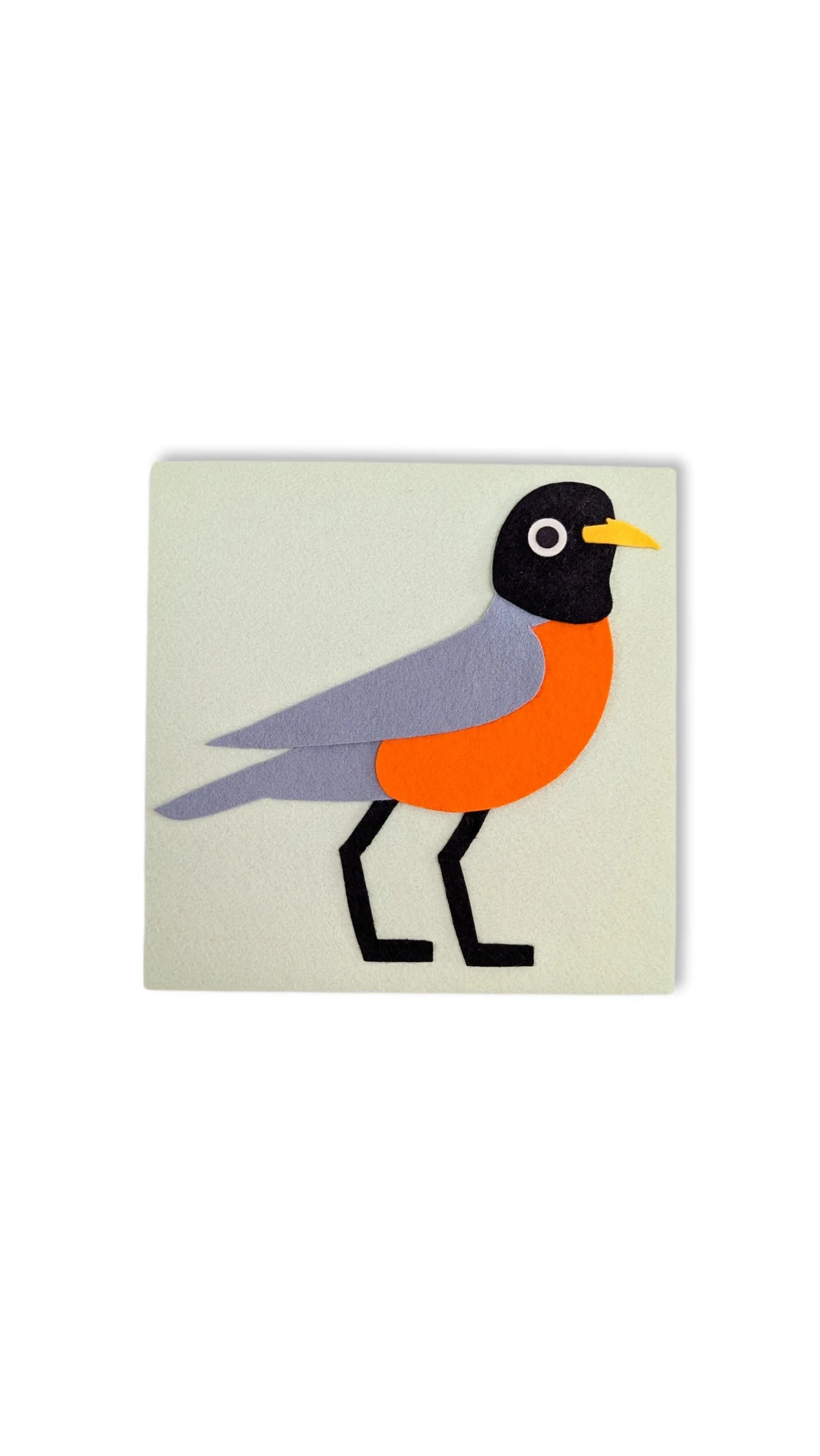 ROBIN
12x12 inches
Wool Felt & Wood