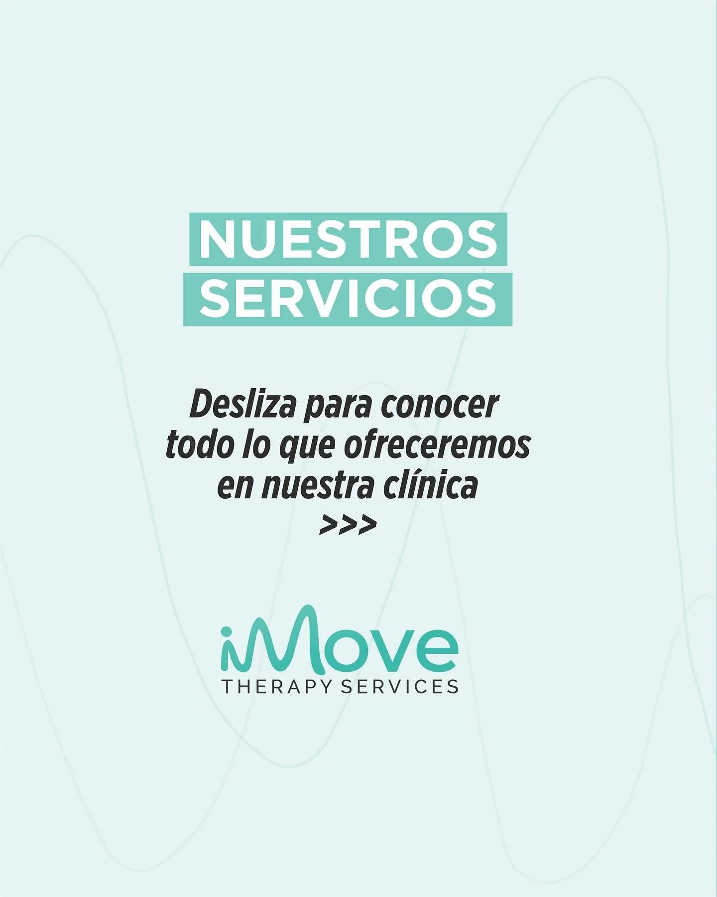➡️🤸🏽&zwj;♂️🩵 &iquest;Qu&eacute; servicios ofrecemos en iMove? Desliza hacia la derecha y ent&eacute;rate. &iexcl;Nuestra apertura est&aacute; cada vez m&aacute;s cerca! Dale save a este post mientras tanto. 🔜