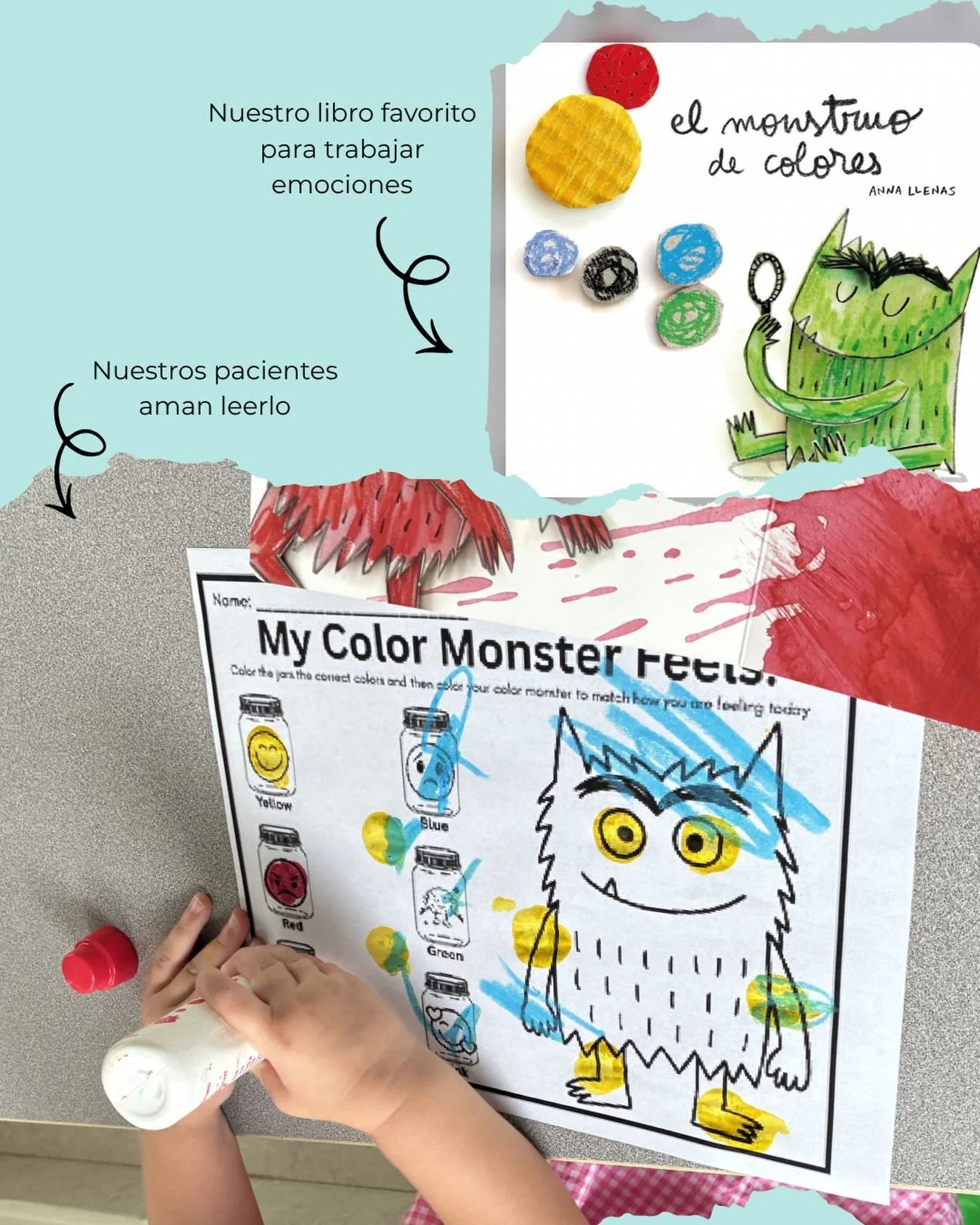 Las emociones tambi&eacute;n se ense&ntilde;an 😁😢😍

Nuestro libro favorito para usar en terapia es El monstruo de colores porque ayudar a los ni&ntilde;os a identificar, comprender y expresar lo que sienten.

Cuando un ni&ntilde;o logra entender s
