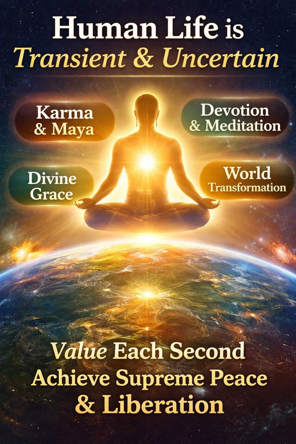                                                                                   The Value of One Second: Transience of Life, Cosmic Change, and the Path to Supreme Peace