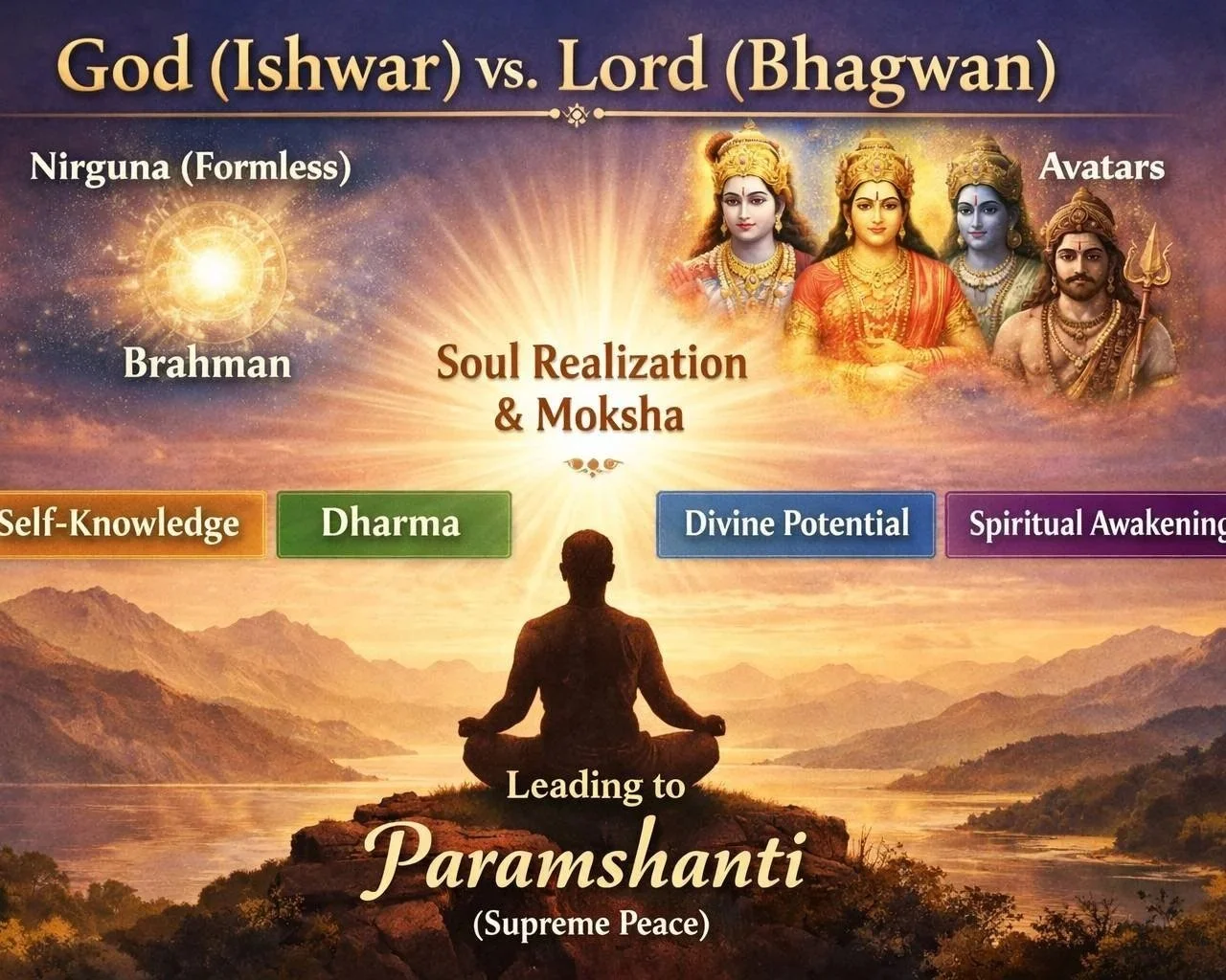 Is God and the Lord the Same? Understanding Ishwar, Bhagwan, Brahman, and Divine Incarnations