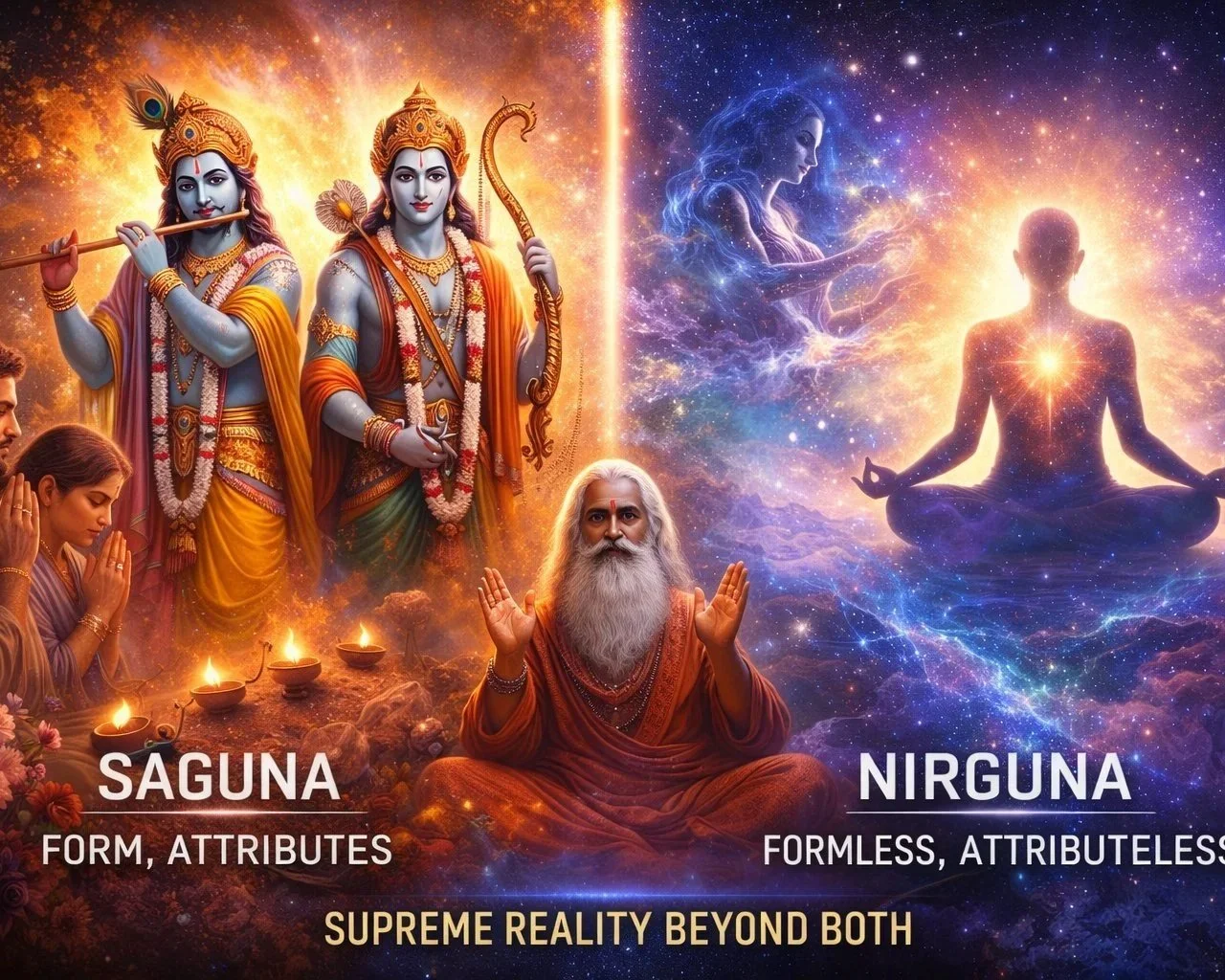 Saguna and Nirguna: Understanding the Two Dimensions of the Divine