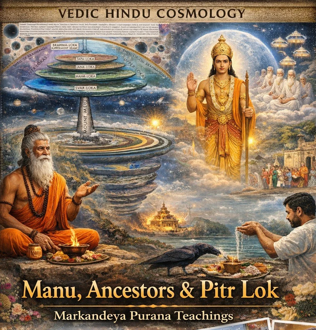 Manu’s Origin and the Divine World of Ancestors: Teachings from the Markandeya Purana