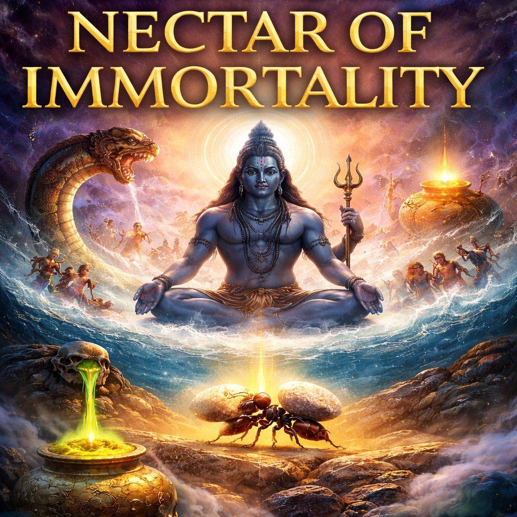  Stories of  “The Ant” and “the Churning of the Ocean” : The Hidden Science of Self-Realization 