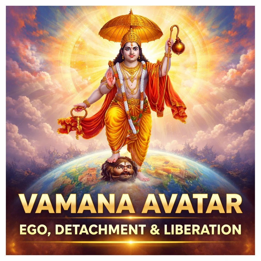 Vamana Avatar, Ego, Detachment, and the Path to Supreme Liberation