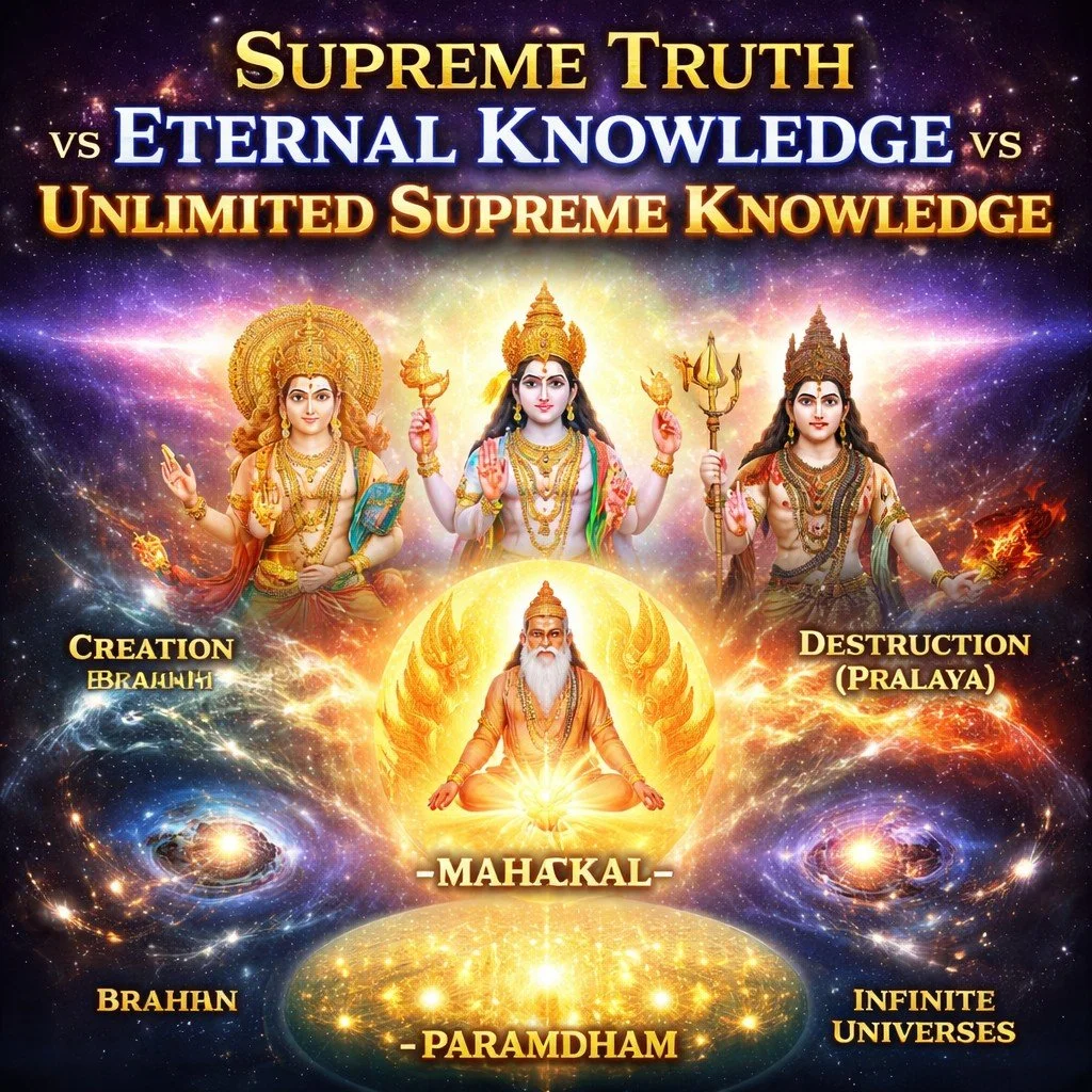 2023,Difference Between Supreme Truth, Eternal Knowledge &amp;Unlimited Supreme Knowledge (“सत्यं धर्म सनातनं” का मूल (Aadi - origin) Behad का Param Gyan| Hinduism Satya Sanatan Dharma Gyan)