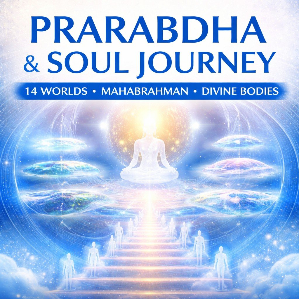 2020, Science of Prarabdha: How Karma Creates Bodies Across 14 Worlds &amp; HIGHER REALMS (जैसा प्रारब्ध वैसा शरीर कैसे बनता है,कर्म और प्रारब्ध का संबंध,बेहद की कला का शरीर कैसे बनाए?)