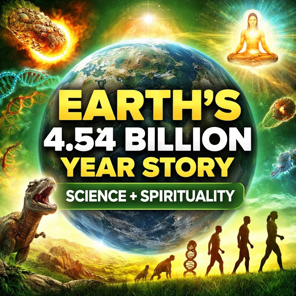 Episode 1459, The Complete Story of Earth (Science + Spiritual Perspective) पृथ्वी की महागाथा — 4.5 अरब वर्षों की आध्यात्मिक यात्रा 