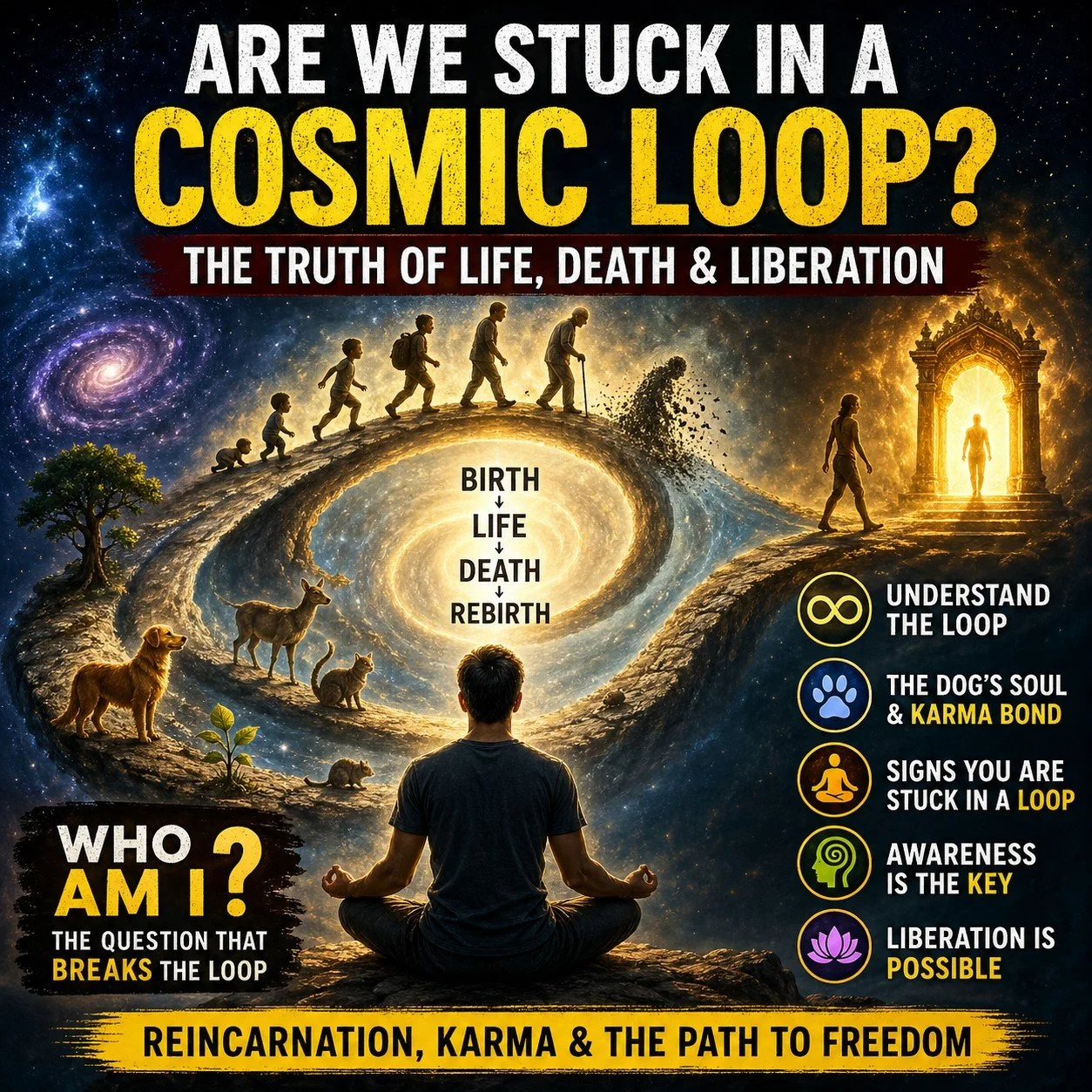Episode 1460, Are We Stuck in a Cosmic Loop? The Truth of Life, Death, and Liberation (क्या भगवान भी Loop में फंसे हैं? हम Loop में फंसे हैं ? kon fasa he loop me )