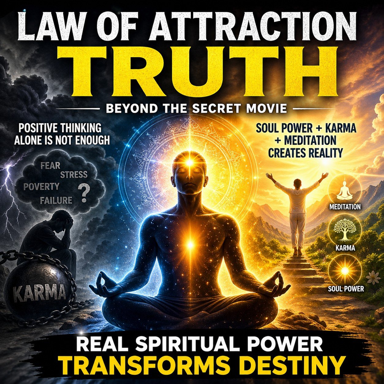2016, Beyond the Law of Attraction: The Spiritual Reality &amp; Karma Theory|"The Secret” Movie-baseless concept)