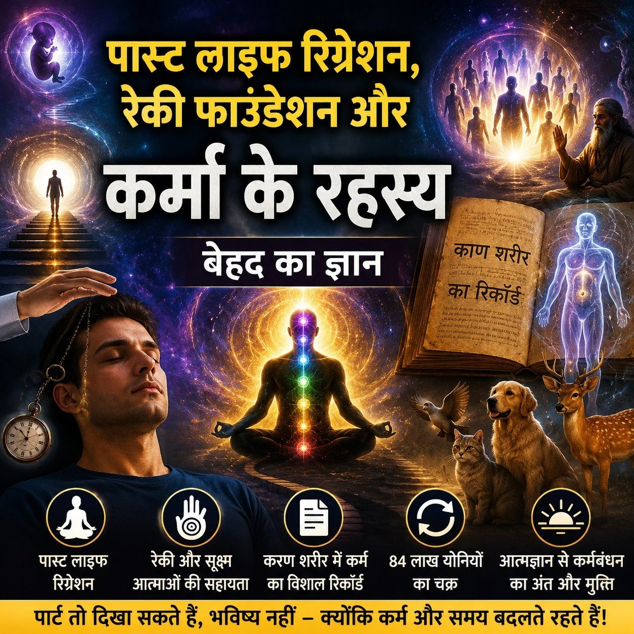 2020, Past Life Regression, Reiki Foundations, Subtle Souls and Karma Records  (Past Life Regression मे सूक्ष्म जगत का influence)