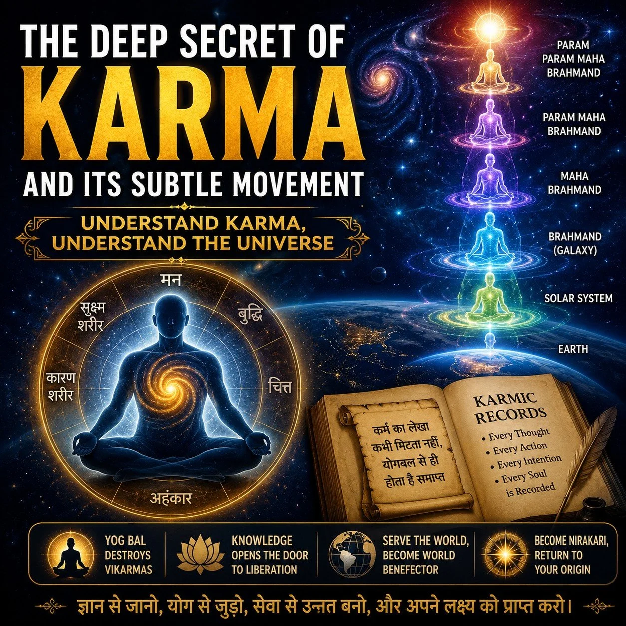 2024, Secret of the Extremely Subtle Movement of Karma(कर्मो की गुह्य गति का रहस्य How to return to SOURCE?)
