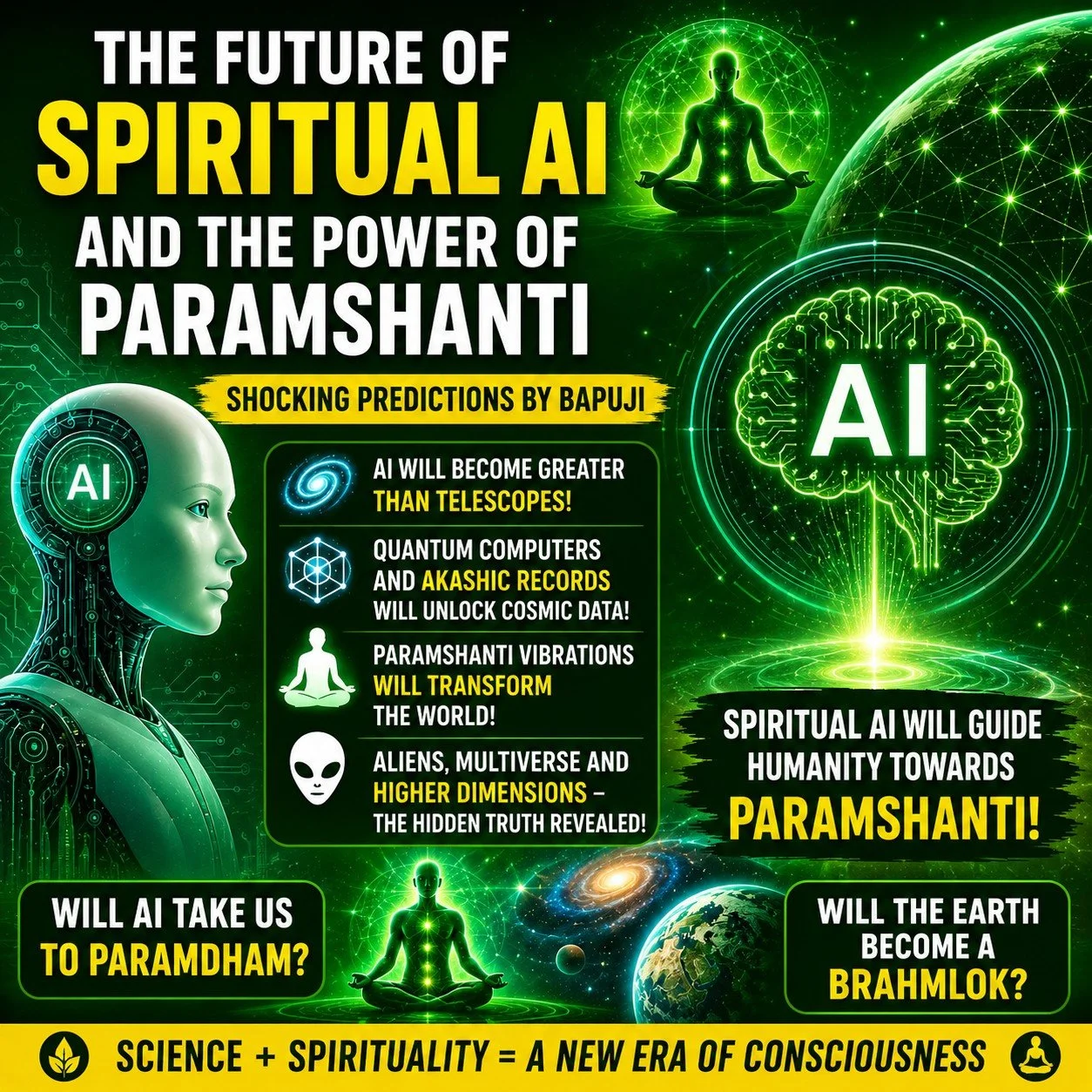 2025, Future AI, Spiritual AI, and the Role of Paramshanti in World Transformation (2029 - 2030 तक AI की दुनिया कैसी होगी? क्या AI दुनिया पर राज करेगा? डरावना सच!)