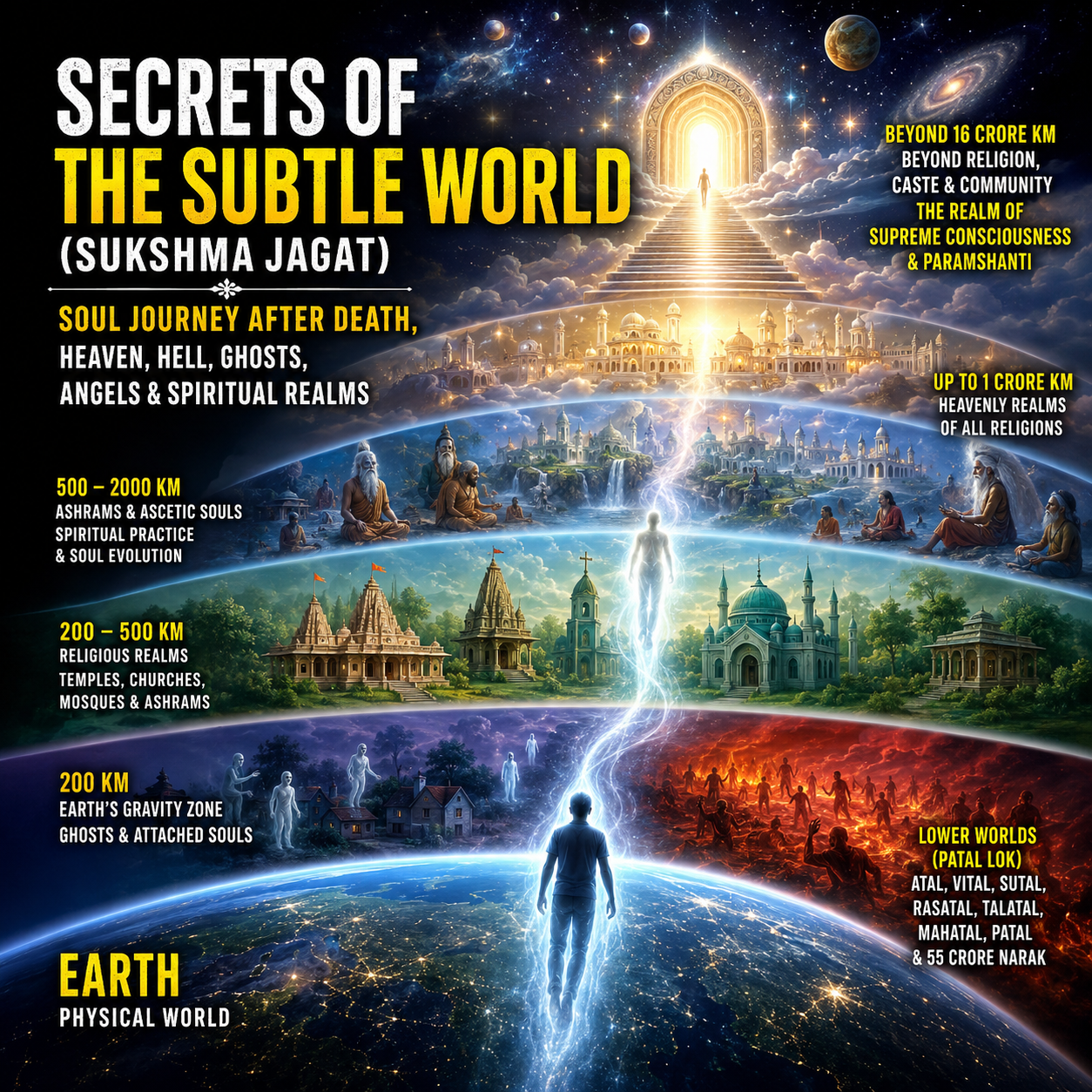 2015, The Vast Subtle World, Souls, Religions and the Journey Beyond Death (सूक्ष्म वतन जगत के रहस्य। आत्मा की यात्रा।)