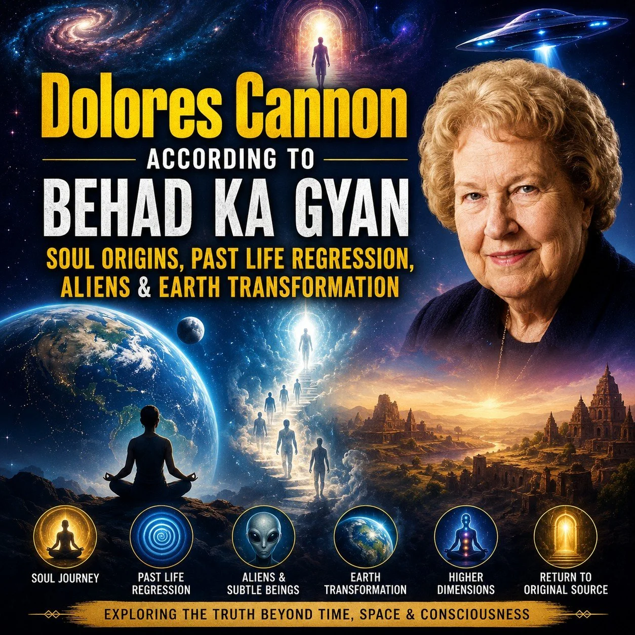 2021,  Who was Dolores Cannon ? Based on Bapuji’s Divine Vision