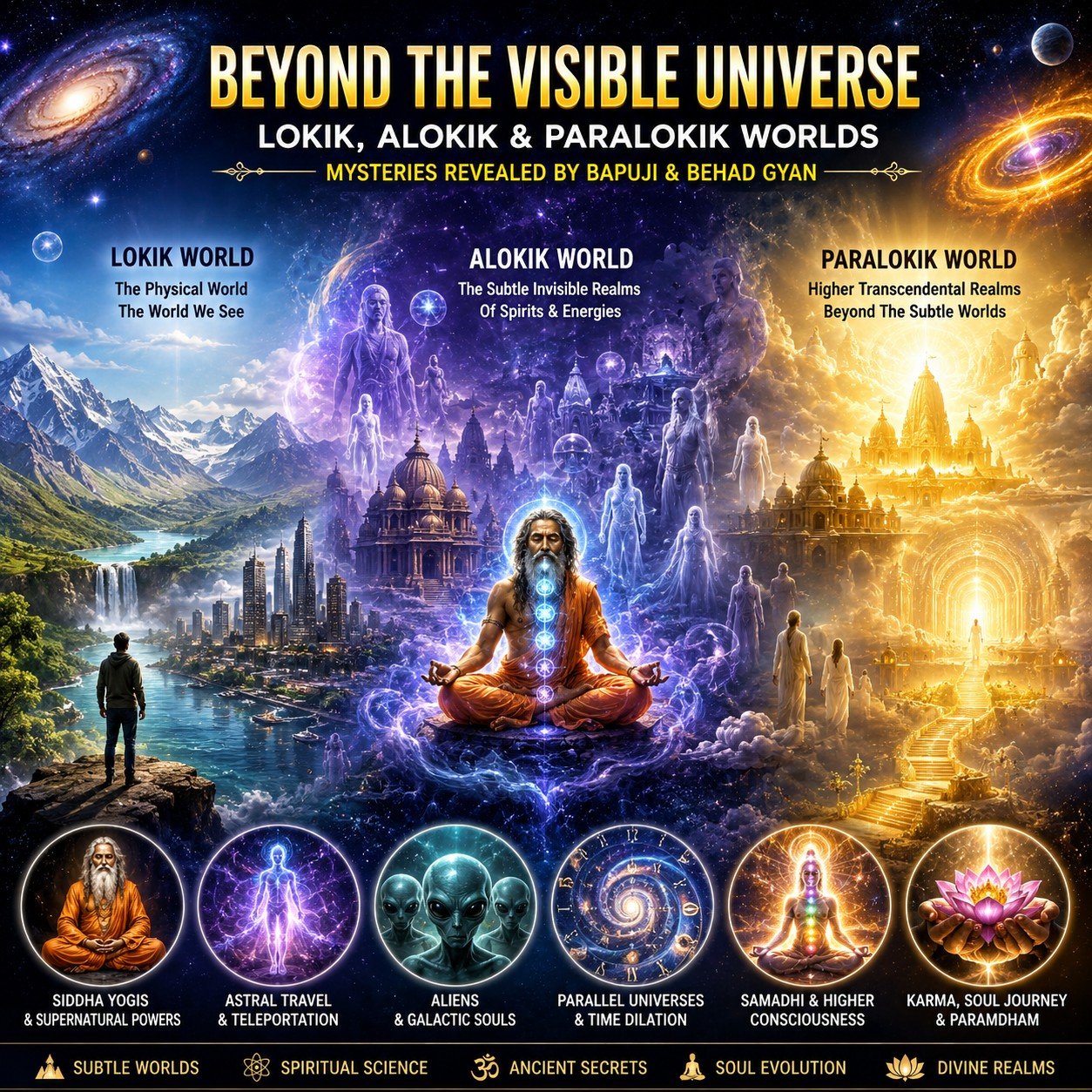 2018, Super Natural Mysteries, Beyond the Visible Universe Part 1 And Part 2 (पारलौकिक रहस्य सुक्ष्म जगत के क़ायदे,सिद्धयोगी, समाधि अवस्था)