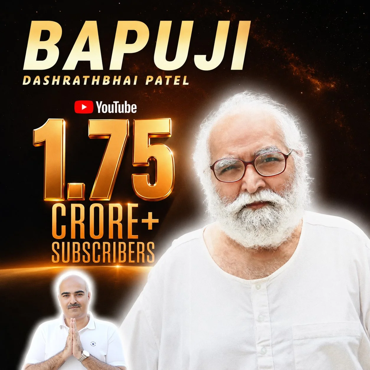Bapuji Dashrathbhai Patel: From 1 Crore to 1.75 Crore — India's Fastest-Rising Spiritual Channel