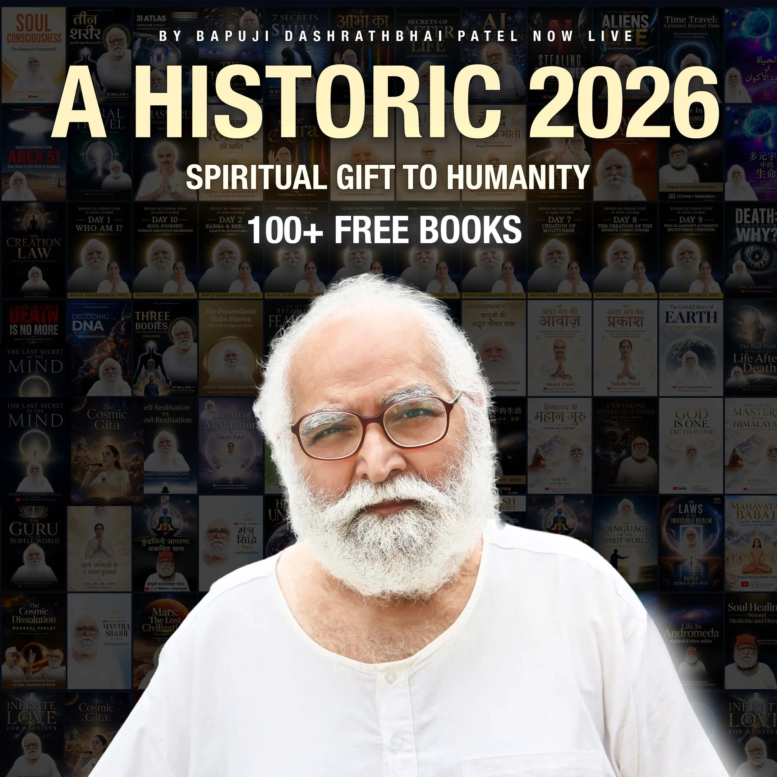 A Historic Spiritual Milestone — 100+ Free Books by Bapuji Dashrathbhai Patel Now Live