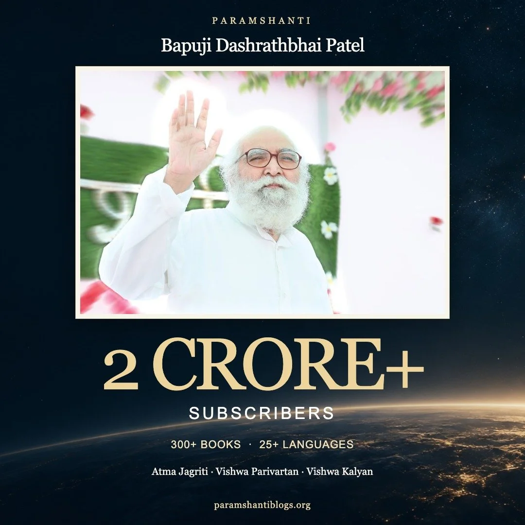 Bapuji Dashrathbhai Patel: 2 Crore+ Subscribers &amp; India’s #1 Nonprofit Ranking