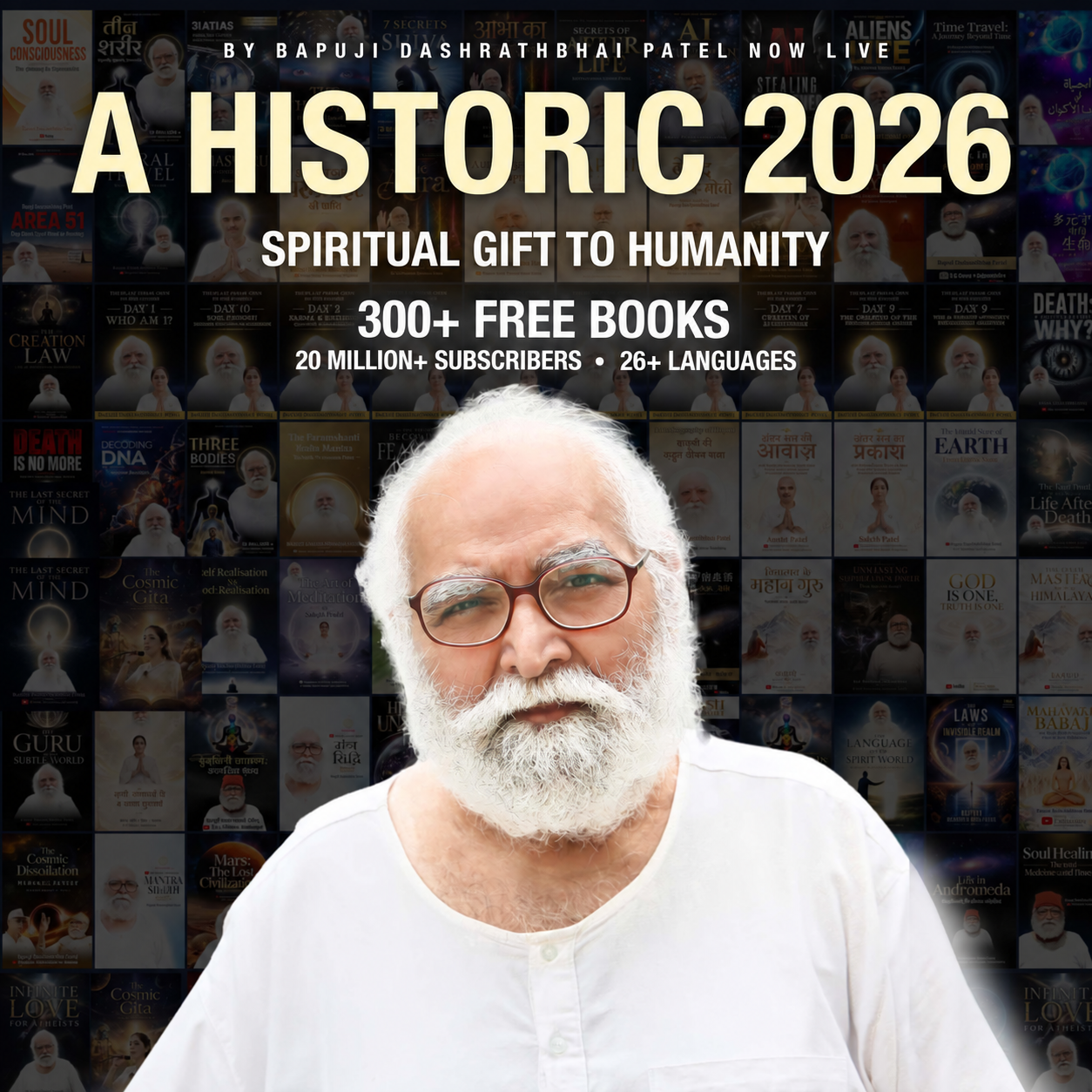 A Historic Spiritual Milestone — 300+ Free Books by Bapuji Dashrathbhai Patel Now Live