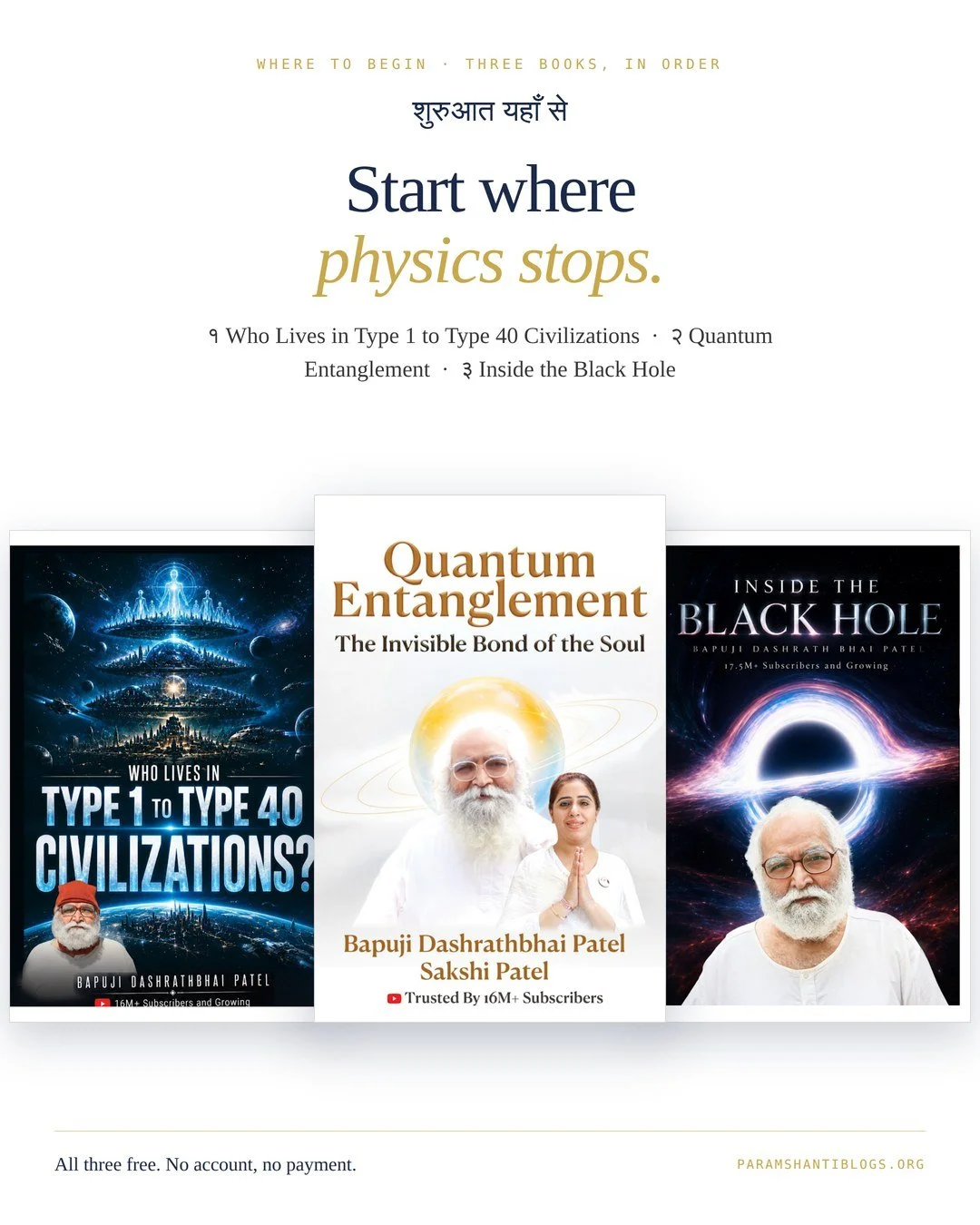 १ Who Lives in Type 1 to Type 40 Civilizations  Entanglement  ३ Inside the Black Hole