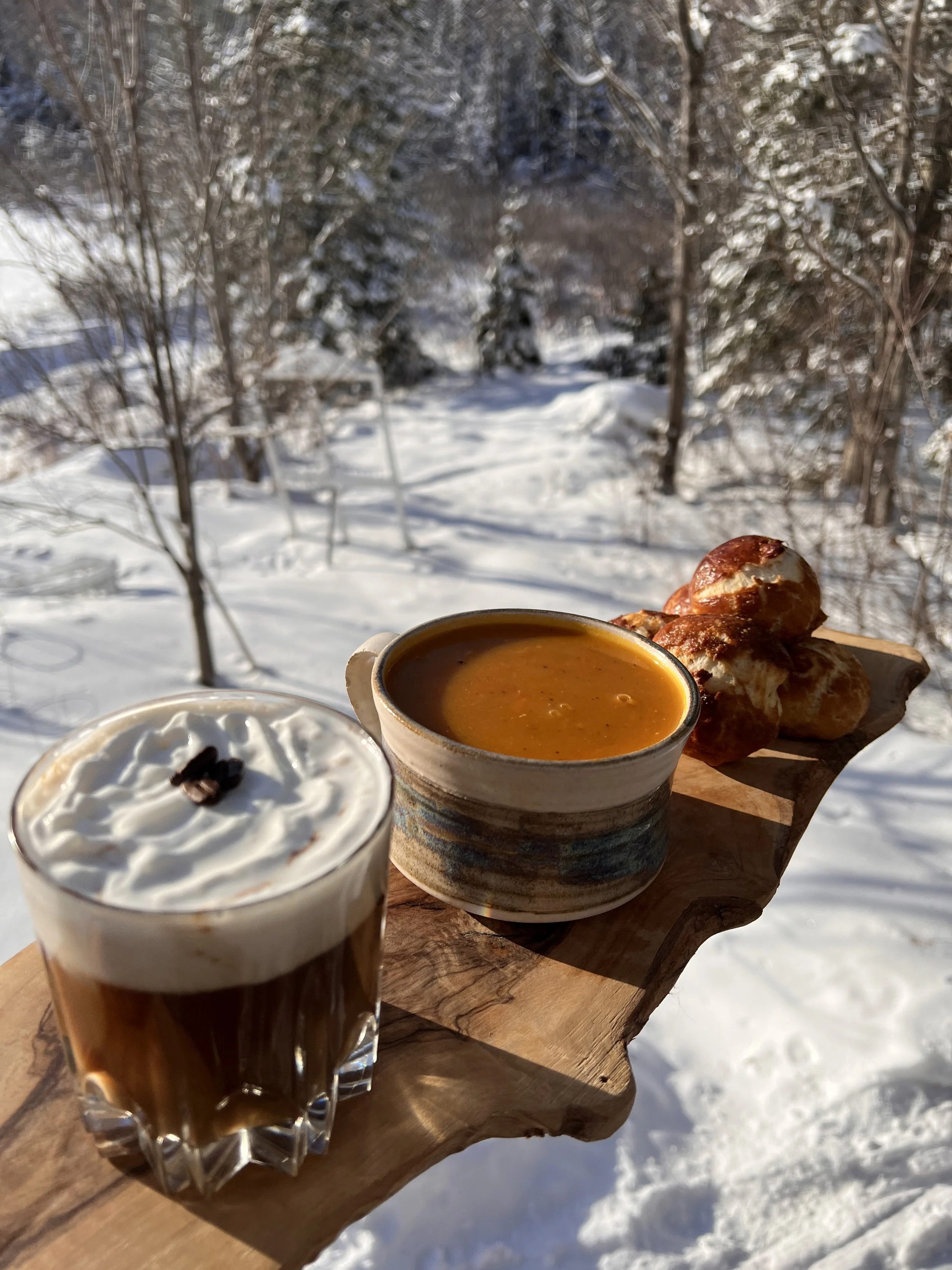 A Winter Table: Spiced Butternut Squash, Pretzel Bites &amp; Hot Chocolate