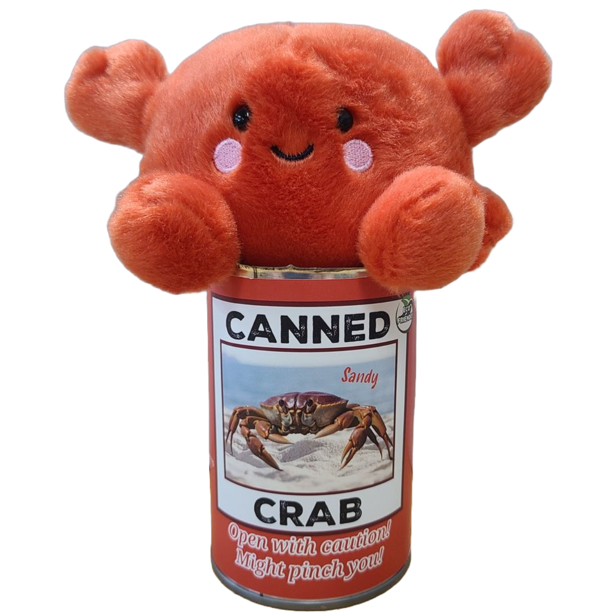 Crab Plush in a Can – Fun Gift with Jokes